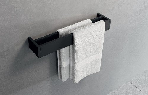 Полотенцедержатель Novellini Kuadra R90AKFPS0260-H Черный матовый