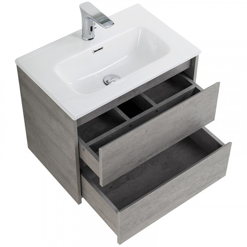 Тумба под раковину BelBagno Kraft 39 50 KRAFT 39-500/390-2C-SO-CG подвесная Cemento Grigio МДФ / ЛДСП