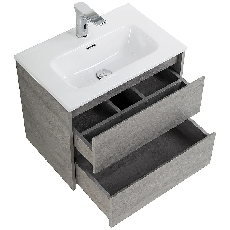 Тумба под раковину BelBagno Kraft 39 50 KRAFT 39-500/390-2C-SO-CG подвесная Cemento Grigio МДФ / ЛДСП