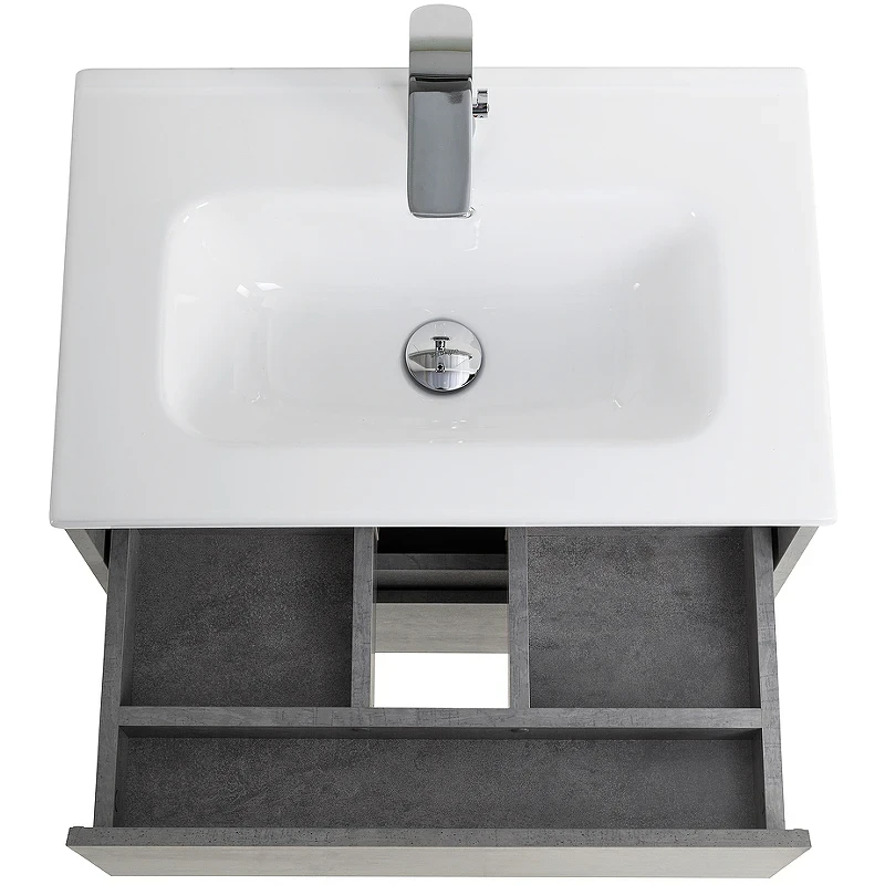 Тумба под раковину BelBagno Kraft 39 50 KRAFT 39-500/390-2C-SO-CG подвесная Cemento Grigio МДФ / ЛДСП