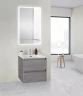 Тумба под раковину BelBagno Kraft 39 50 KRAFT 39-500/390-2C-SO-CG подвесная Cemento Grigio МДФ / ЛДСП