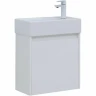 Тумба с раковиной Aquanet Nova Lite 50 302522 подвесная Белый глянец МДФ / ЛДСП