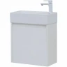 Тумба с раковиной Aquanet Nova Lite 50 302522 подвесная Белый глянец МДФ / ЛДСП