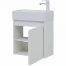 Тумба с раковиной Aquanet Nova Lite 50 302522 подвесная Белый глянец МДФ / ЛДСП