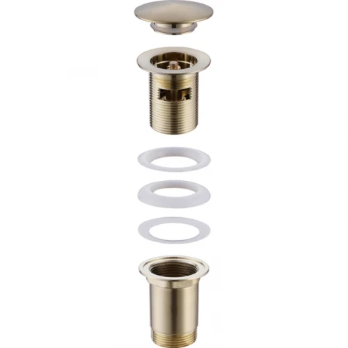 Донный клапан Abber AF0010G Click-Clack Золото матовое