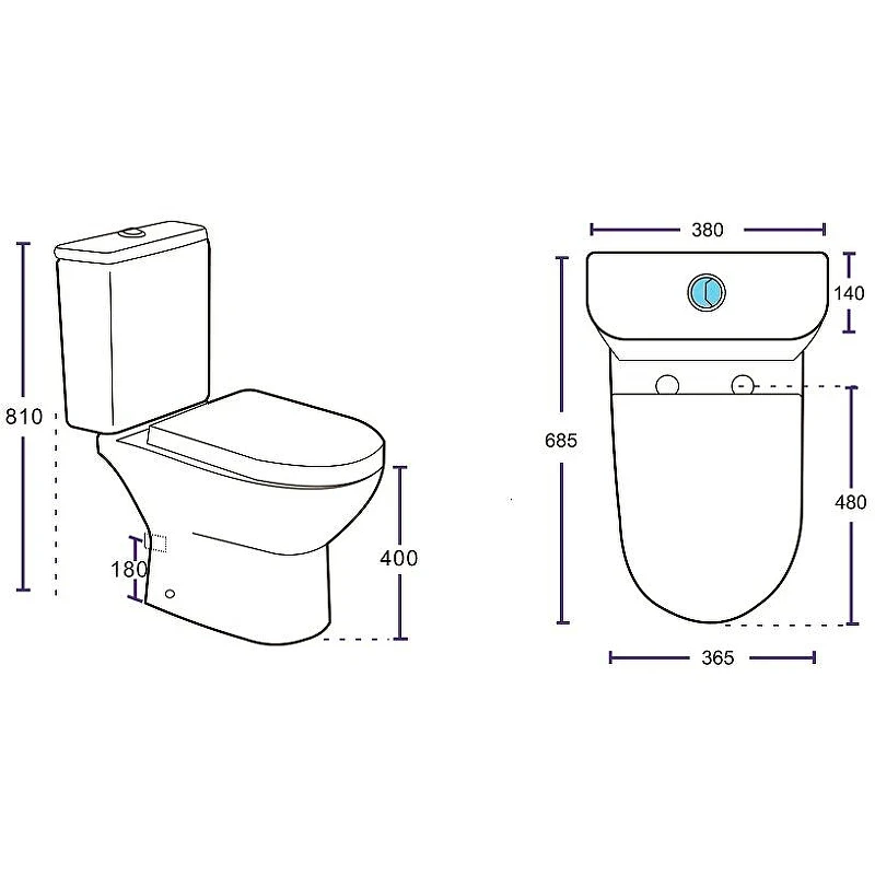 Унитаз компакт Aquanet Ray-C 326011 без бачка с сиденьем Микролифт фарфор напольный