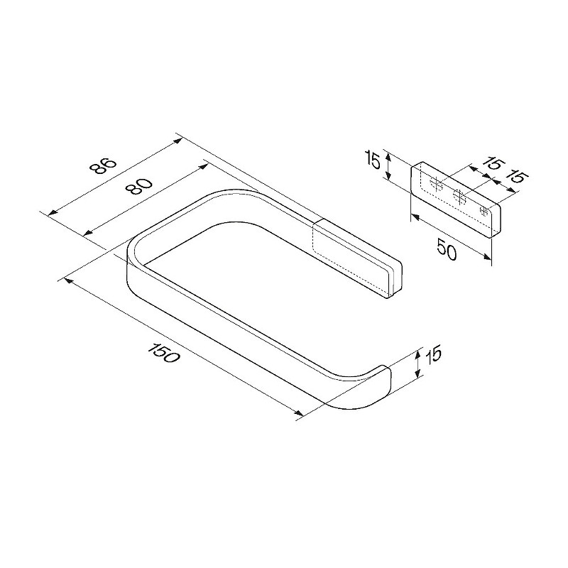 Держатель туалетной бумаги AM.PM Func A8F34100 Хром