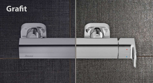 Душевая стенка Ravak Blix BLPS-100 9BHA0100ZH профиль Белый стекло Графит