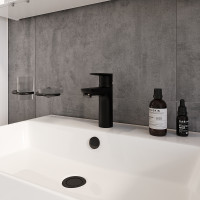 Смеситель для раковины Vitra Flow Soft A4300936EXP Черный матовый