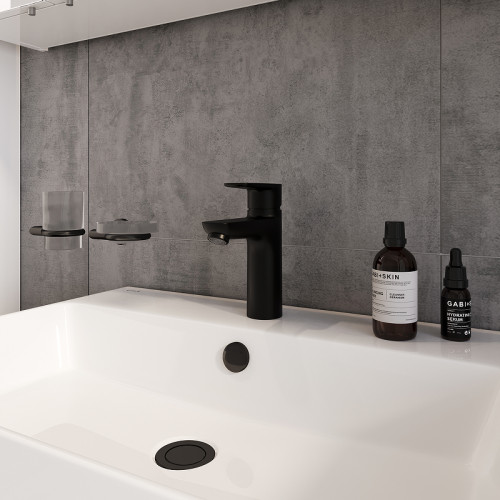 Смеситель для раковины Vitra Flow Soft A4300936EXP Черный матовый