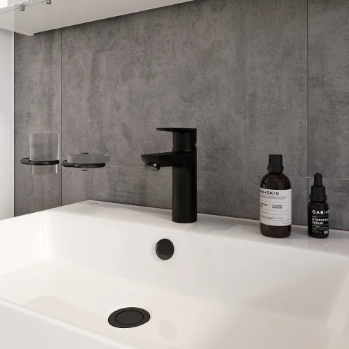 Смеситель для раковины Vitra Flow Soft A4300936EXP Черный матовый