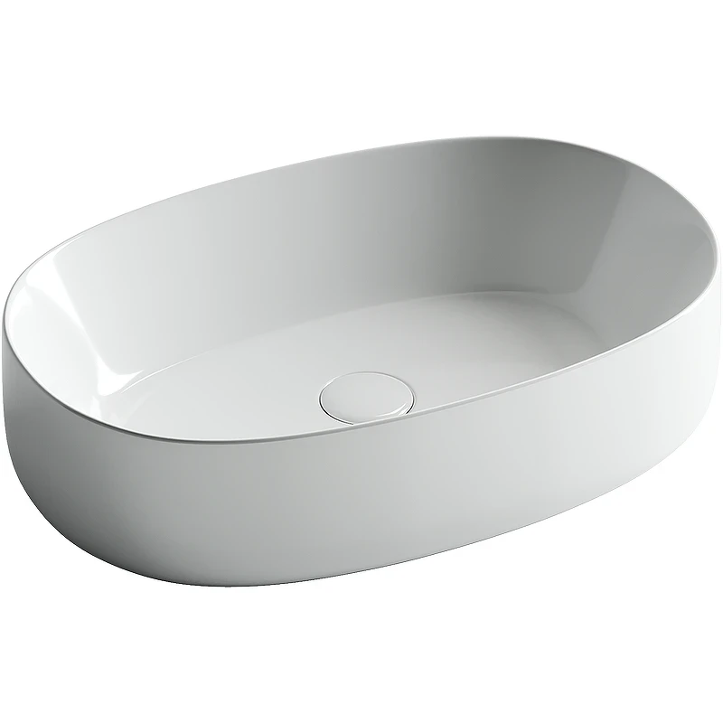 Раковина-чаша Ceramicanova Element 54 CN5023 Белая фарфор накладная