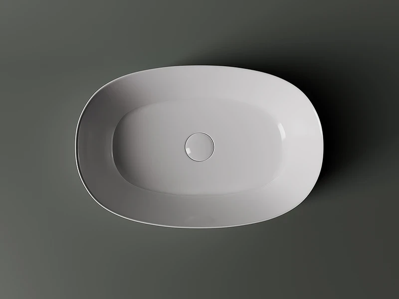 Раковина-чаша Ceramicanova Element 54 CN5023 Белая фарфор накладная