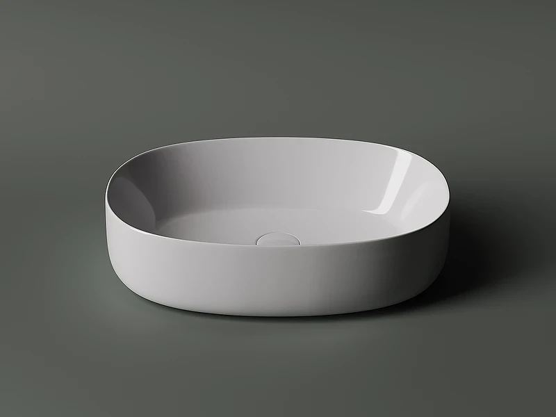 Раковина-чаша Ceramicanova Element 54 CN5023 Белая фарфор накладная