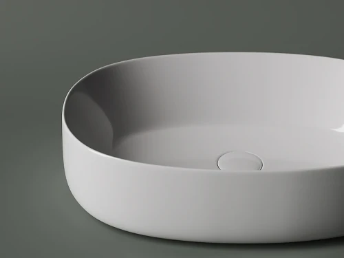 Раковина-чаша Ceramicanova Element 54 CN5023 Белая фарфор накладная