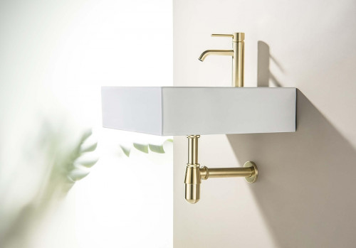 Сифон для раковины Aquatek AQ6014BG цвет Золото шлифованное