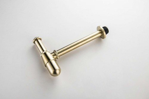 Сифон для раковины Aquatek AQ6014BG цвет Золото шлифованное