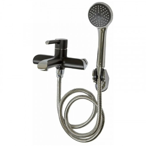 Смеситель для ванны Haiba HB60805-7 Черный Хром на стену