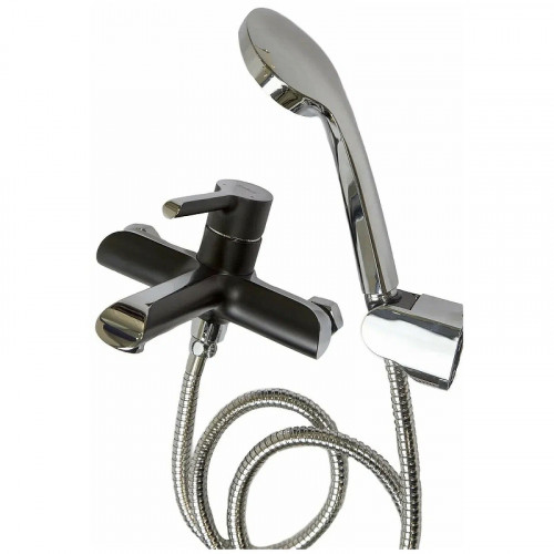 Смеситель для ванны Haiba HB60805-7 Черный Хром на стену