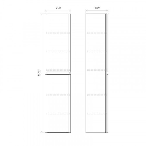 Шкаф пенал Comforty Валдай 35 00-00020835 подвесной Шкаф-колонна