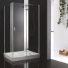 Душевой уголок Cezares Bergamo 90x100 R BERGAMO-W-AH-1-90/100-C-Cr-R профиль Хром стекло прозрачное