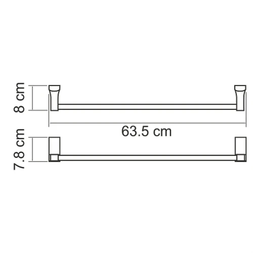 Полотенцедержатель WasserKRAFT Lopau K-6030 Хром