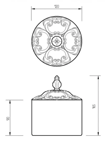 Контейнер для хранения Migliore Elisabetta 17056 Золото
