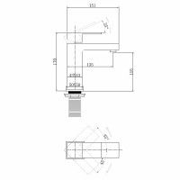 Смеситель для раковины Abber Daheim AF8210SP цвет Сатин
