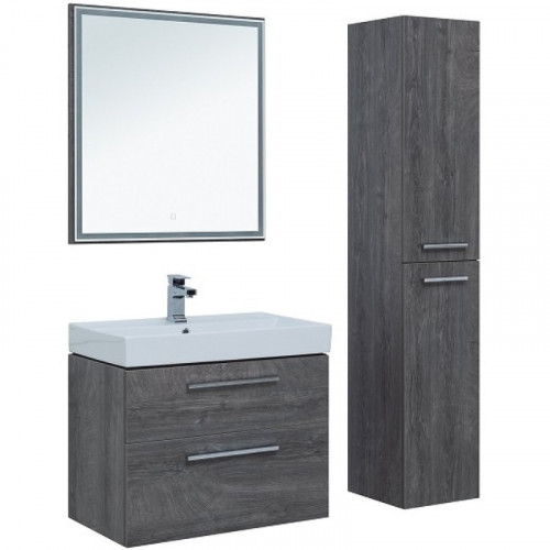 Тумба под раковину Aquanet Nova 75 242260 подвесная Дуб рошелье МДФ / ЛДСП