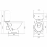 Унитаз компакт Santek Паллада 1WH302376 с бачком и сиденьем