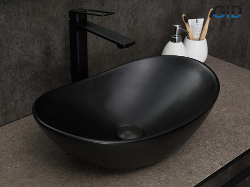 Раковина-чаша Gid Lago 48 Bm9133 53352 цвет Черный матовый
