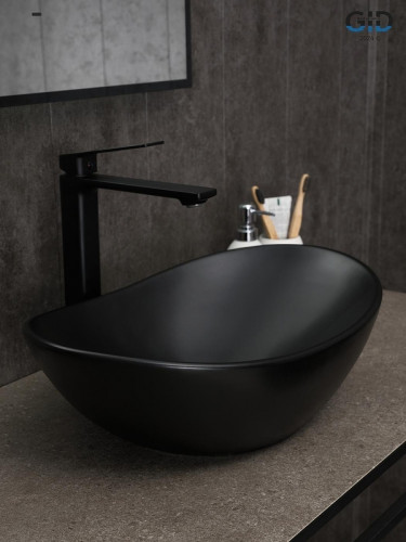Раковина-чаша Gid Lago 48 Bm9133 53352 цвет Черный матовый