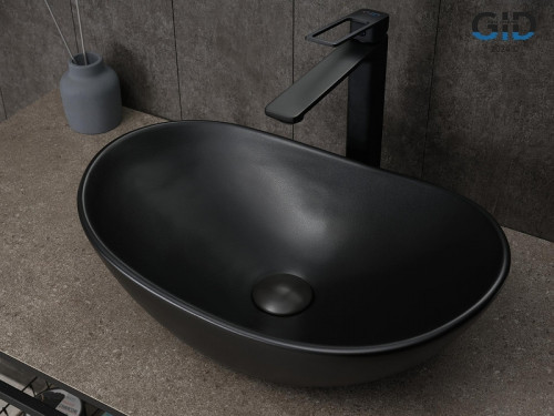 Раковина-чаша Gid Lago 48 Bm9133 53352 цвет Черный матовый