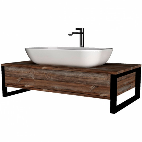 Тумба под раковину 1MarKa Grunge Loft 80П У85845 подвесная Дуб намибия МДФ / ЛДСП