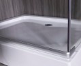 Душевой уголок Esbano ESR-8180 120x80 ESUGR8180 профиль Хром стекло прозрачное