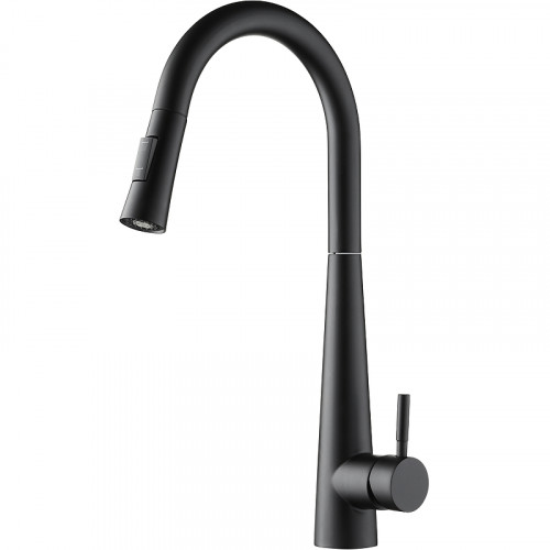 Смеситель для кухни Orange Steel M99-007b Черный матовый нержавеющая сталь