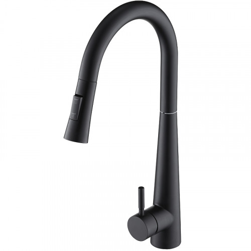 Смеситель для кухни Orange Steel M99-007b Черный матовый нержавеющая сталь