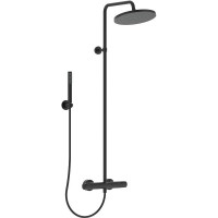 Душевая система Ideal Standard Ceratherm T25 BC748XG с термостатом Черная матовая латунь на стену
