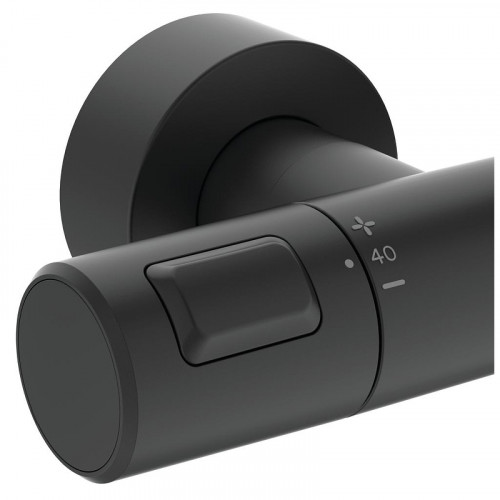 Душевая система Ideal Standard Ceratherm T25 BC748XG с термостатом Черная матовая латунь на стену