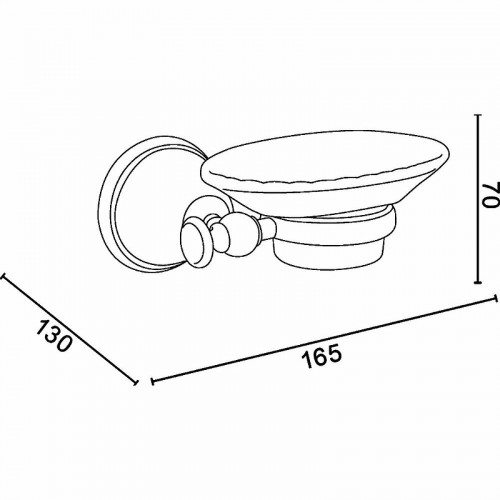 Мыльница TW Harmony TWHA106br Бронза