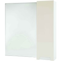 Зеркало со шкафом Bellezza Пегас 90 R 4610415001071 Бежевое МДФ / ЛДСП, стекло