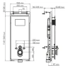 Инсталляция WasserKRAFT Salm 27TLT.010.ME.WH.WM03 для унитаза Белое стекло с Белой матовой клавишей смыва
