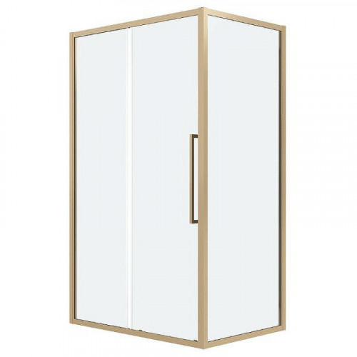 Душевой уголок Grossman Cosmo 110x100 120.K33.02.1110.32.00 профиль Золото сатин стекло прозрачное