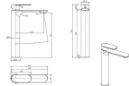 Смеситель для раковины Splendy Rest RE201294GK1CR цвет Хром