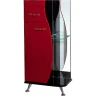 Шкаф пенал Bellezza Рио 50 L 4623606022212 Черный Красный МДФ / ЛДСП, стекло