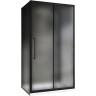 Душевой уголок Abber Schwarzer Diamant 150x80 AG30150BMH-S80BM-S80BM профиль Черный стекло матовое
