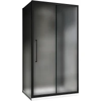 Душевой уголок Abber Schwarzer Diamant 150x80 AG30150BMH-S80BM-S80BM профиль Черный стекло матовое