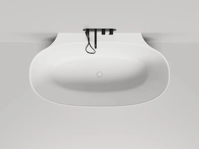 Ванна из искусственного камня Salini Alda Wall 170х90 101915G цвет Белый Глянцевый