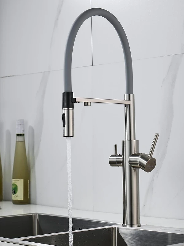 Смеситель для кухни Shevanik S478L цвет Сатин