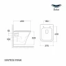 Унитаз Sintesi Rink SIN-TS-RNK-161 подвесной Белый с сиденьем Микролифт